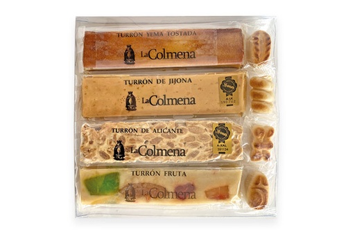 Estuche 4 tablets + figuritas mazapán